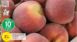 Intermarché Pêche blanche et/ou jaune offre
