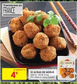 Intermarché 10 Acras de Morue offre