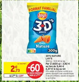 Intermarché LAY'S 3d's nature offre