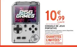 Intermarché Console de jeux portative offre