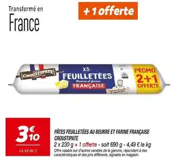 Netto Croustipate Pâtes feuilletées au beurre et farine française offre