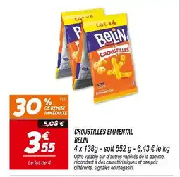 Netto Belin Croustilles emmenal offre