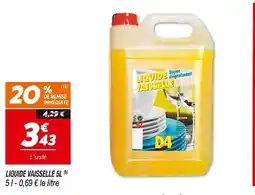 Netto D4 Liquide vaisselle 5L(b) offre