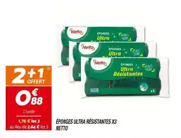 Netto Netto Éponges ultra résistantes x3 offre