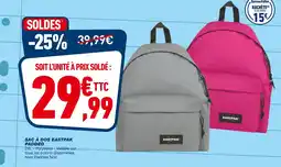 Bureau Vallée EASTPAK SAC À DOS offre