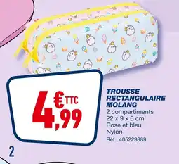 Bureau Vallée Trousse Rectangulaire Molang offre