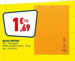 Bureau Vallée Bloc-notes offre