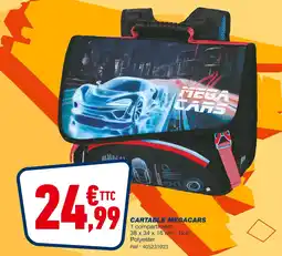 Bureau Vallée Cartable megacars offre