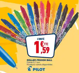 Bureau Vallée PILOT ROLLER FRIXION BALL offre