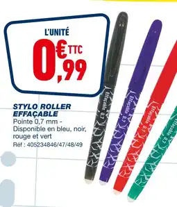 Bureau Vallée Stylo Roller Effaçable offre