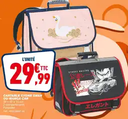Bureau Vallée Cartable cygne swan offre