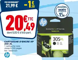 Bureau Vallée HP Cartouche d'encre 305 XL offre