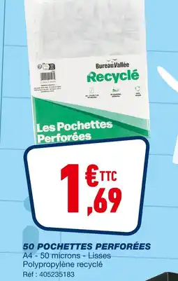Bureau Vallée Les pochettes perforées offre