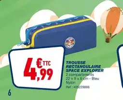Bureau Vallée Trousse Rectangulaire Space Explorer offre