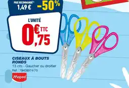 Bureau Vallée MAPED Ciseaux à bouts ronds offre