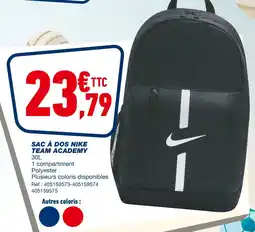 Bureau Vallée NIKE Sac à dos Team Academy offre