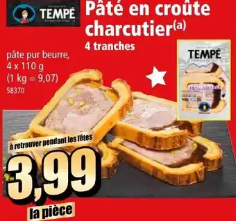 Norma Pâté en croûte charcutier offre