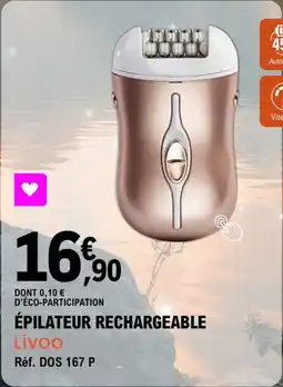 E.Leclerc Épilateur rechargeable livoo offre