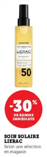 Hyper U Soin solaire lierac offre
