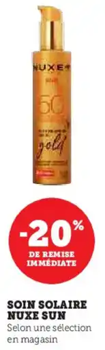 Hyper U Soin solaire nuxe sun offre