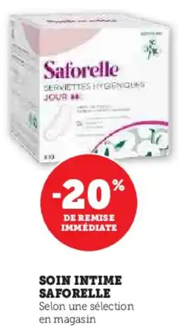Hyper U Soin intime saforelle offre