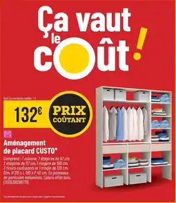 Aménagement de placard Custo