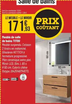 Bricorama Meuble de salle de bains Titou offre