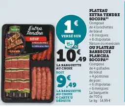 U Express SOCOPA Plateau extra tendre offre