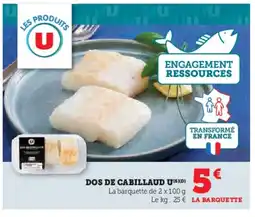 U Express U Dos de cabillaud offre