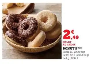 U Express Donut's offre