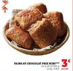 Hyper U PRIX MINI Pains au chocolat offre