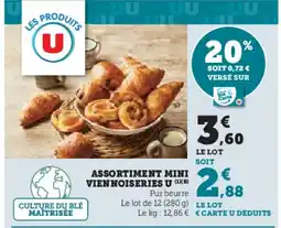 Hyper U U Assortiment mini viennoiseries offre
