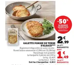 Hyper U Galette pomme de terre d'alsace offre