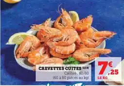 Hyper U Crevettes cuites offre