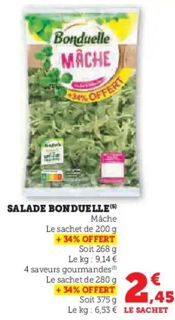 Hyper U BONDUELLE Salade offre