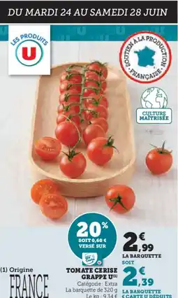 Hyper U U Tomate cerise grappe offre