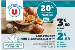 U Express U Assortiment mini viennoiseries offre