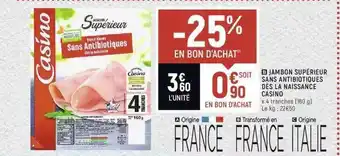 Spar Jambon Supérieur Sans Antibiotiques Dès La Naissance Casino offre