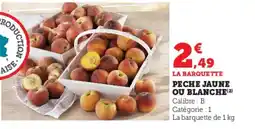 U Express Peche jaune ou blanche offre