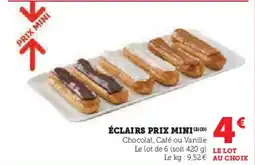 U Express PRIX MINI Éclairs offre