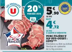 U Express U Porc filière igp sud-ouest: côte offre