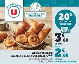 Super U U Assortiment de mini viennoiseries offre