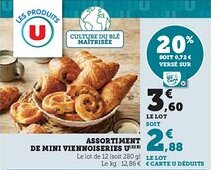 Super U U Assortiment de mini viennoiseries offre