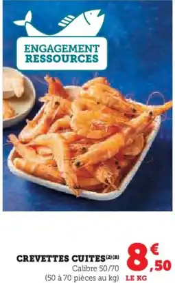 Super U Crevettes cuites offre