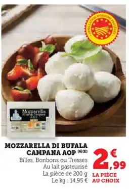 Super U Mozzarella di bufala campana Aop offre