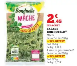 Super U BONDUELLE Salade offre
