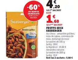 Super U SEEBERGER Fruits secs offre