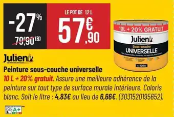 Bricorama Peinture sous couche universelle offre