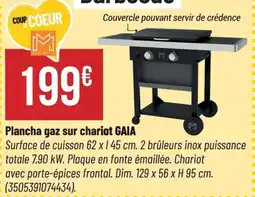 Bricorama Plancha gaz sur chariot gaia offre