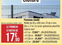 Bricorama Panneau soudé offre